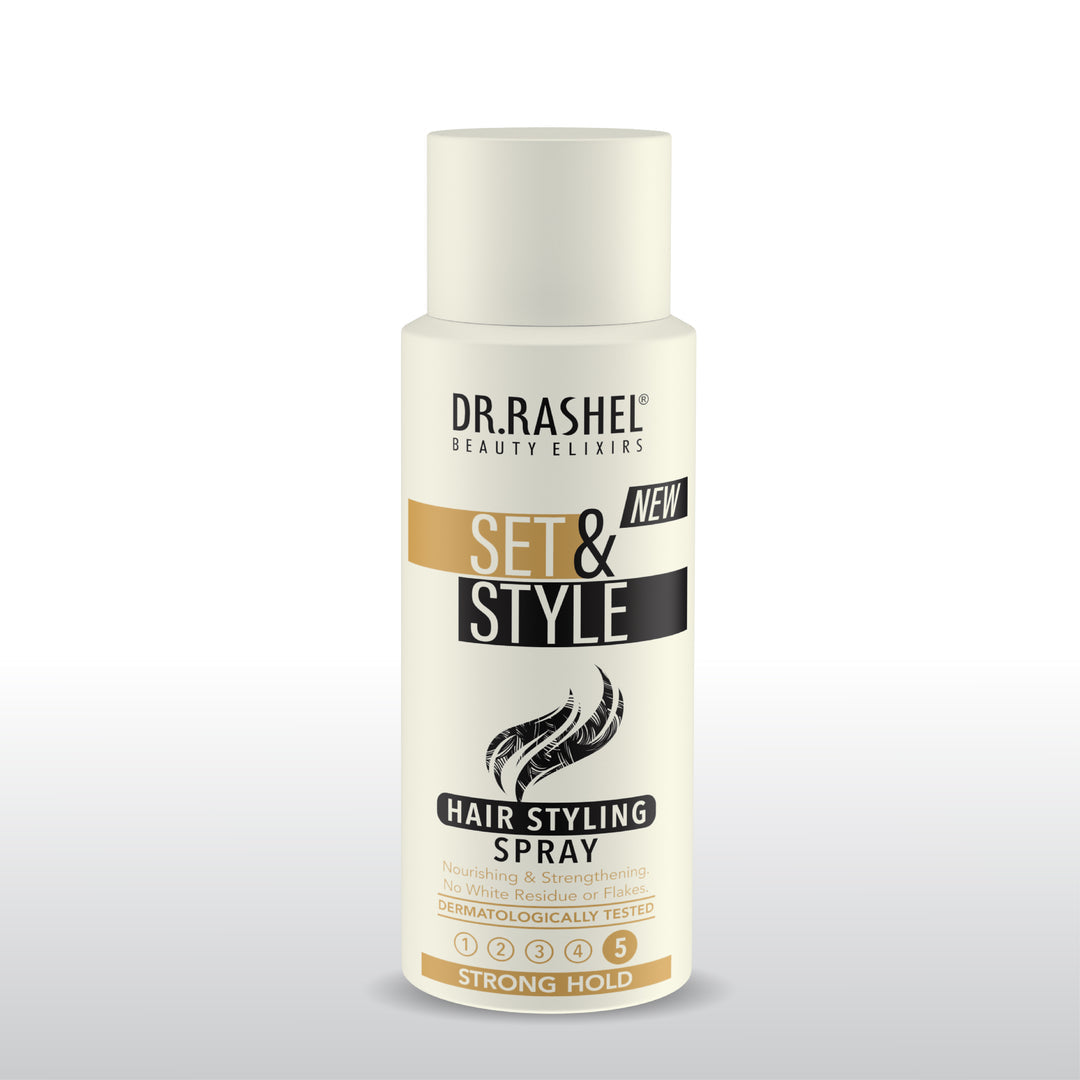 Dr. Rashel Set & Style Hair Styling Spray | Strong Hold & Lasting Shine