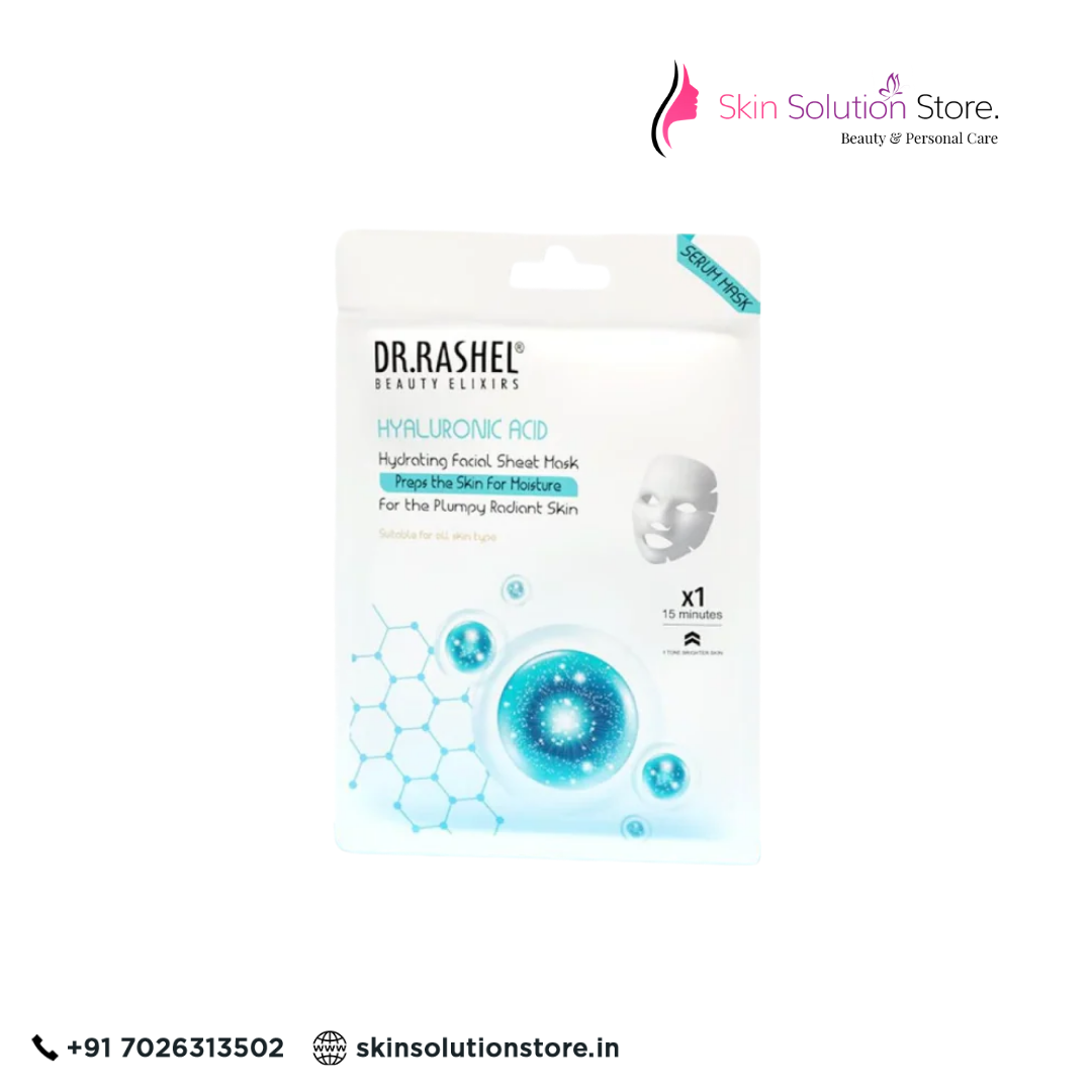 Dr. Rashel Hyaluronic Acid Sheet Mask with Serum – Pack of 2 | Deep Hydration