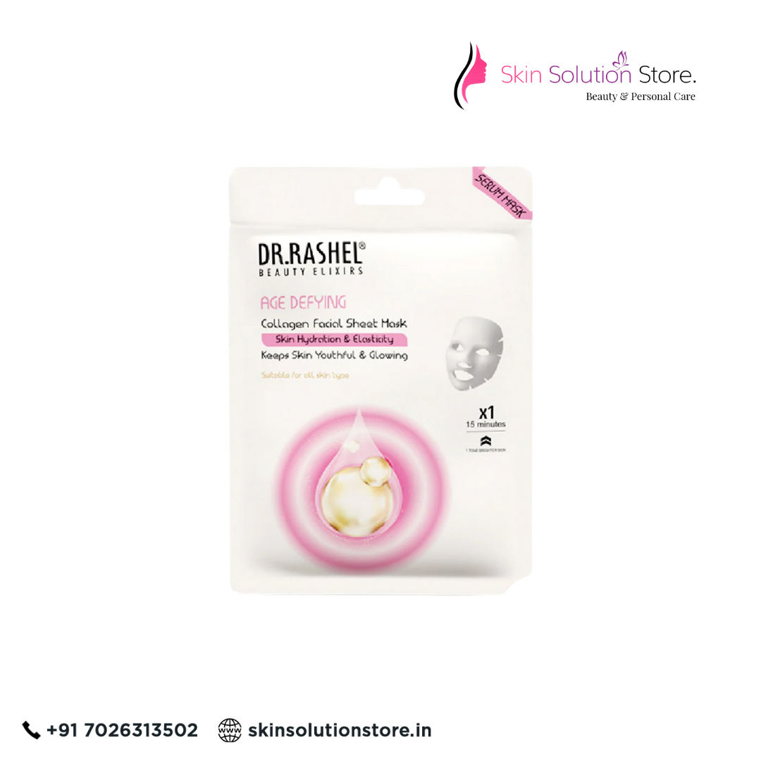 Dr. Rashel Age Defying Sheet Mask with Serum – Pack of 2 | Firming & Anti-Aging