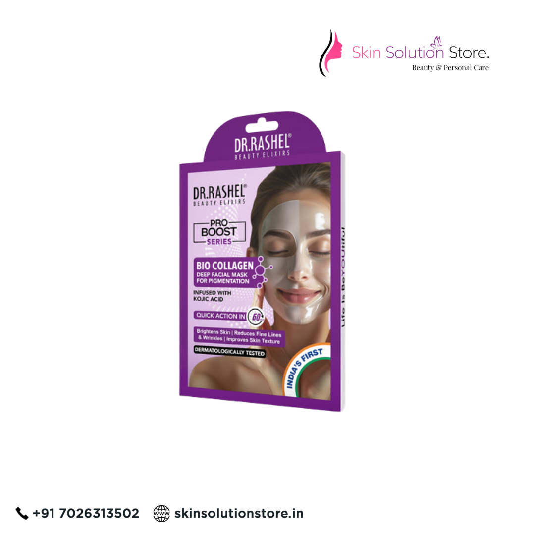 Dr. Rashel Bio Collagen Deep Facial Mask with Kojic Acid – Brightening & Firming