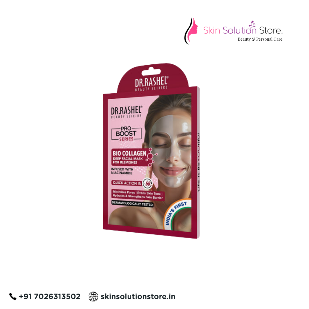 Dr. Rashel Bio Collagen Deep Facial Mask with Niacinamide – Brightening & Firming
