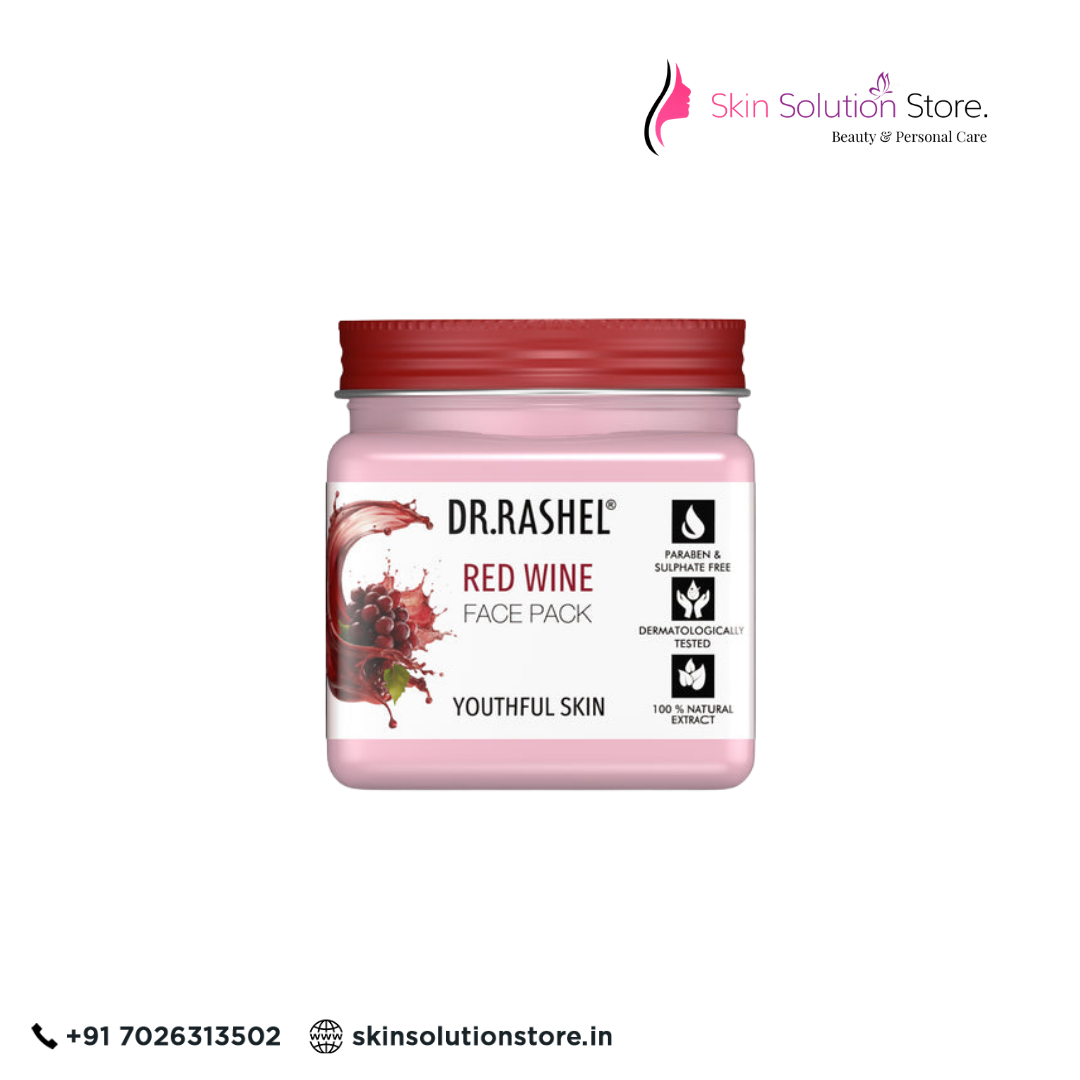 Dr. Rashel Red Wine Face Pack – Brightening, Anti-Aging & Revitalizing Care