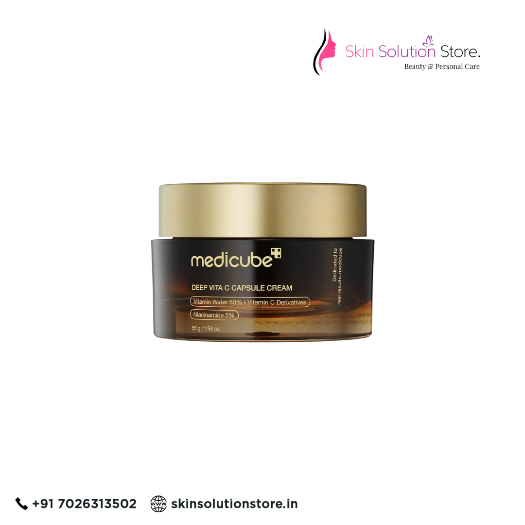 Medicube Deep Vita C Capsule Cream 55g | Brightening & Anti-Aging Cream with Vitamin C and Niacinamide