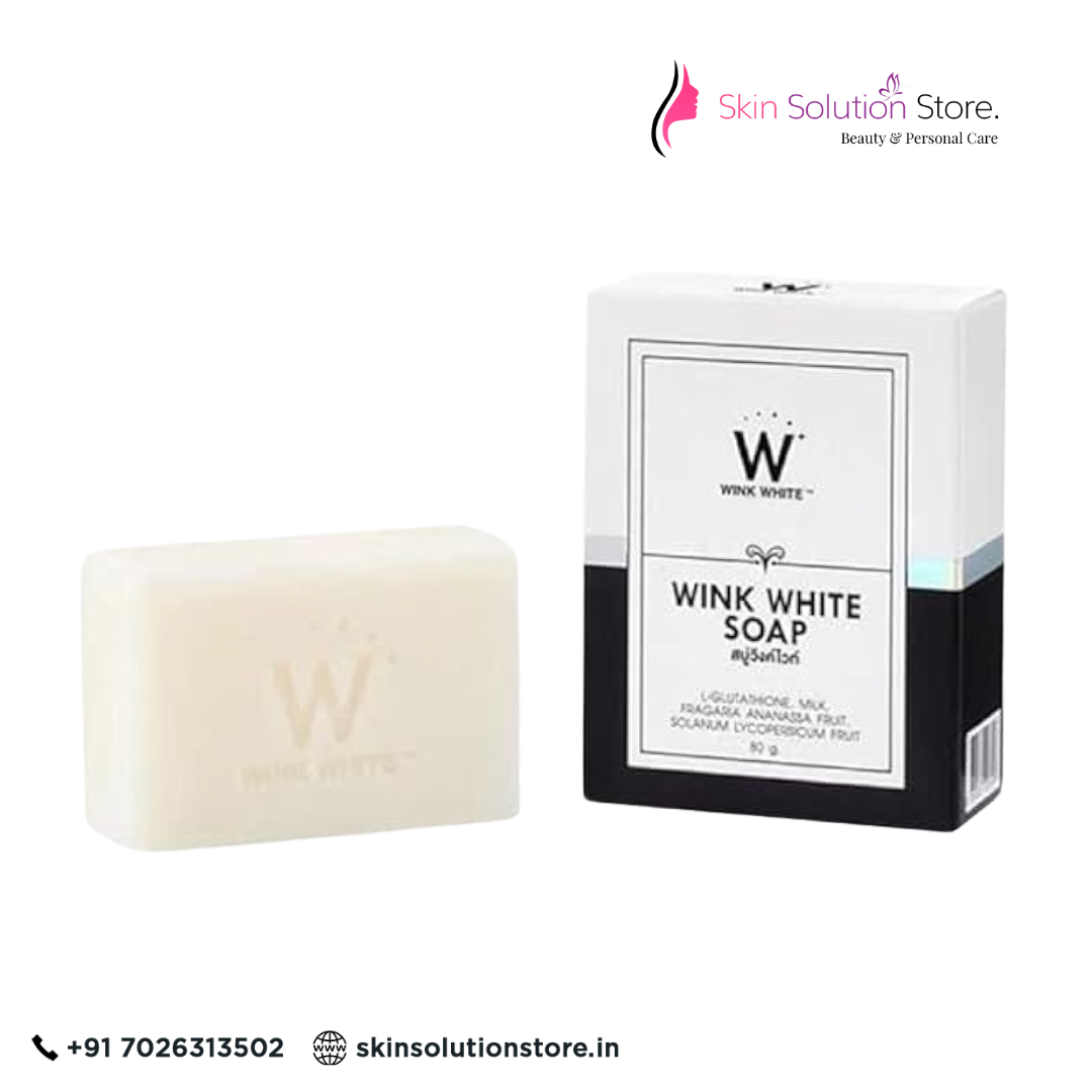 Wink White Glutathione Soap 90g | Skin Whitening & Brightening Cleanser