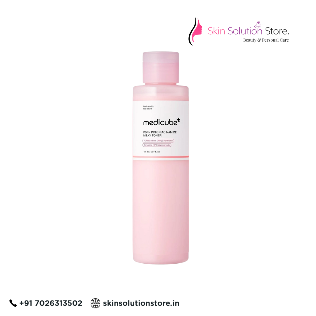 Medicube PDRN Pink Niacinamide Milky Toner 150ml | Brightening & Barrier-Repair Toner for Radiant Skin