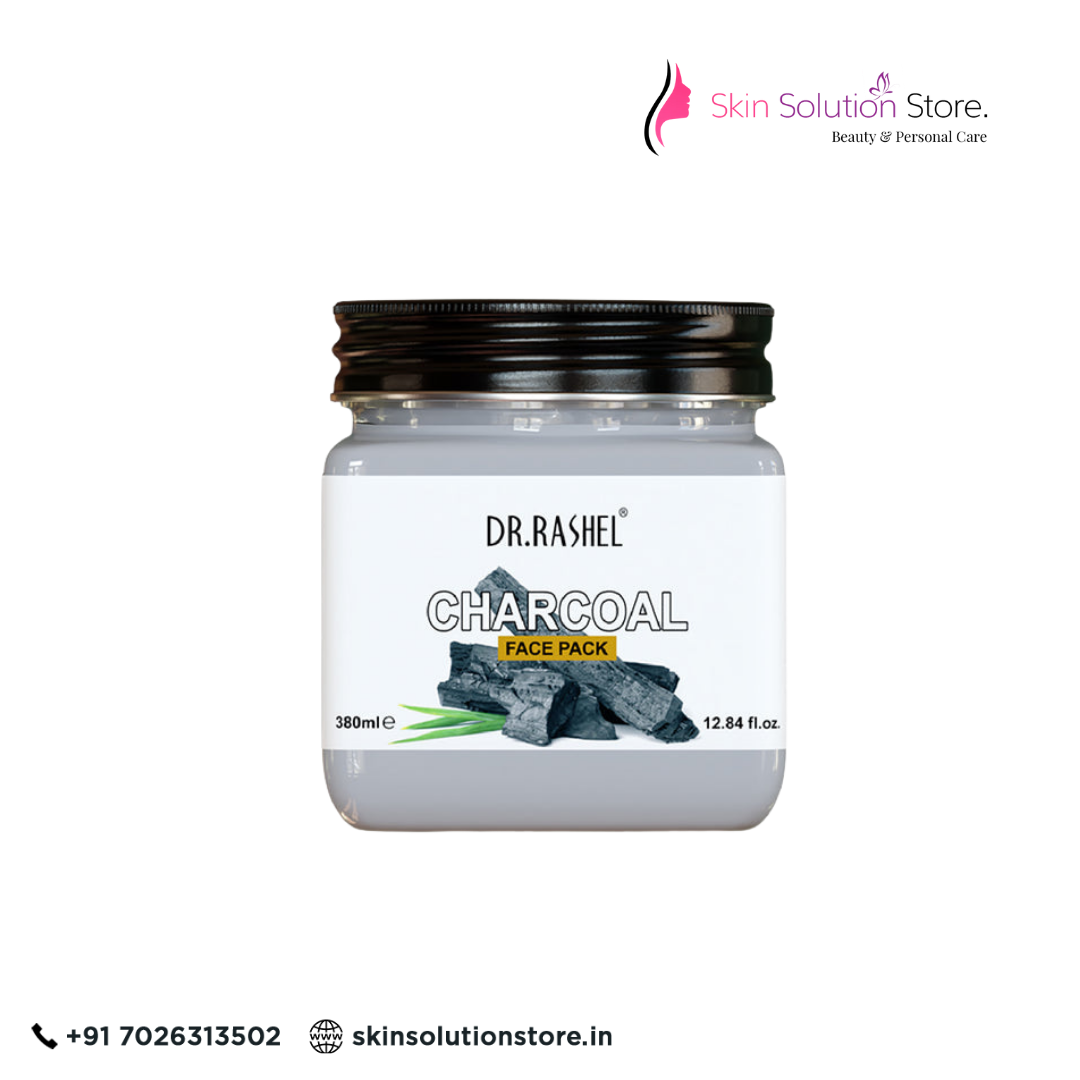 Dr. Rashel Charcoal Face Pack – 380ml | Deep Cleansing, Detox & Oil Control