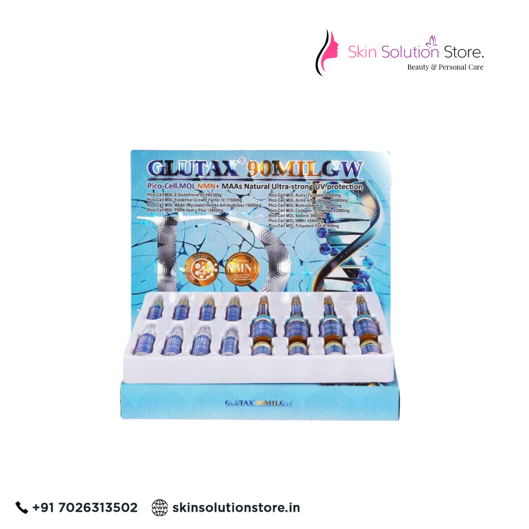 Glutax 90Mil GW Glutathione Injection | Ultra-Strong Whitening & Glow Care