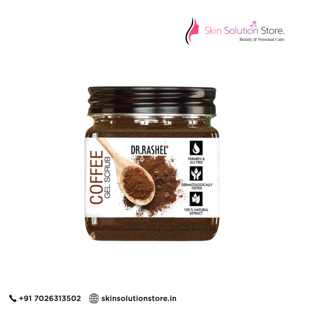 Dr. Rashel Coffee Gel Scrub for Face & Body – 380ml | Exfoliating & Brightening