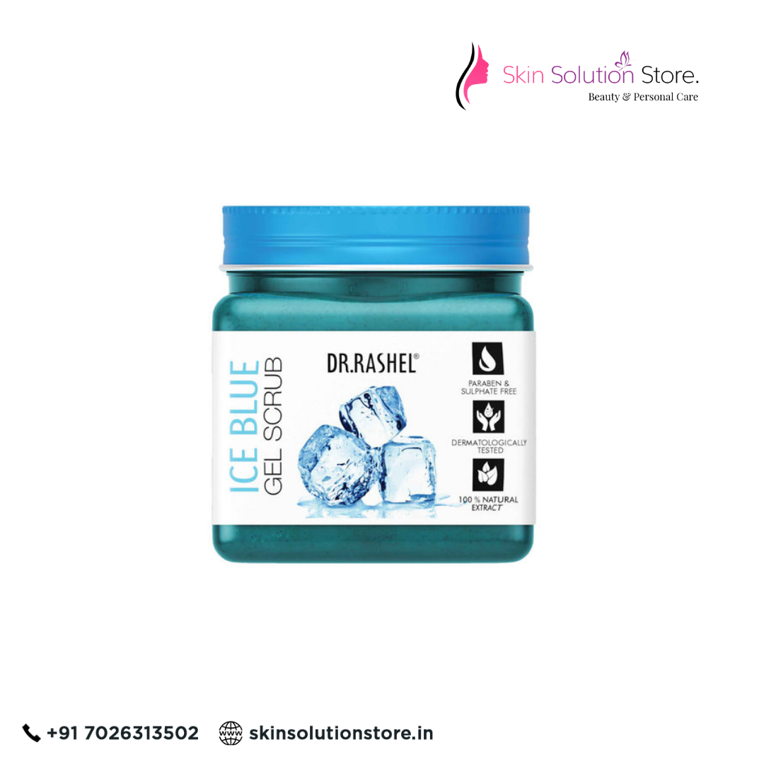 Dr. Rashel Ice Blue Gel Scrub – 380ml | Cooling, Refreshing & Exfoliating Care