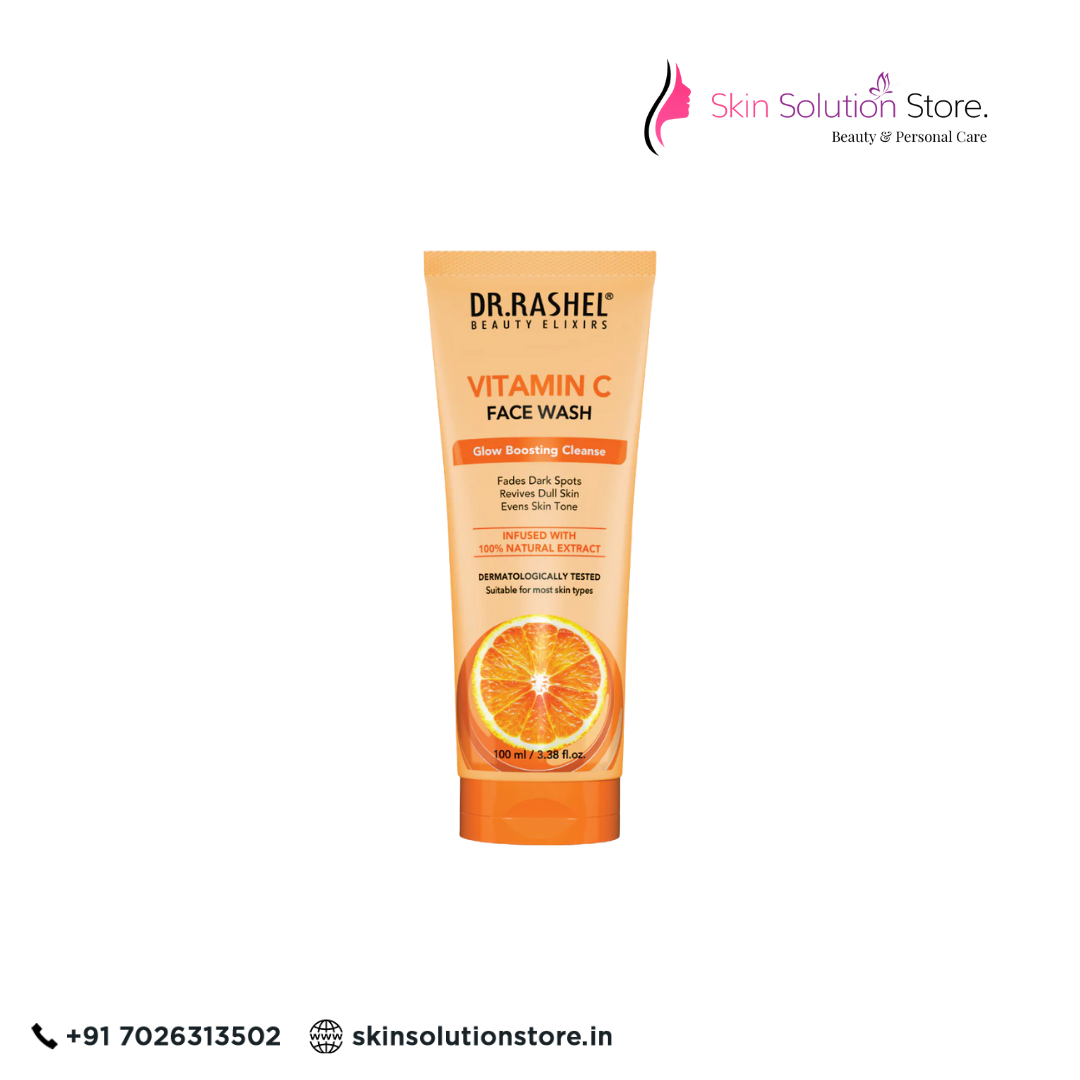 Dr. Rashel Vitamin C Face Wash – 100ml | Brightening, Refreshing & Glow