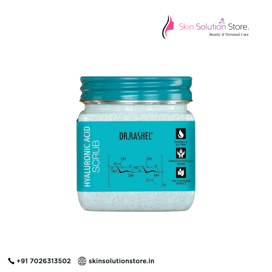Dr. Rashel Hyaluronic Acid Scrub – 380ml | Hydrating, Exfoliating & Glow