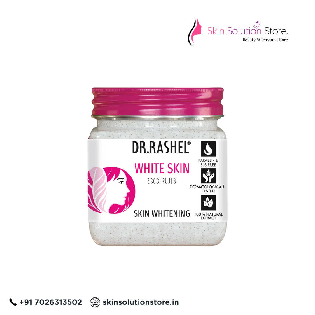 Dr. Rashel White Skin Scrub – 380ml | Whitening, Exfoliating & Brightening