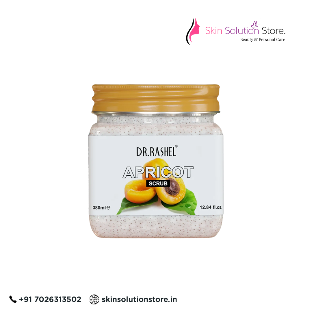 Dr. Rashel Apricot Scrub – 380ml | Exfoliating, Brightening & Smooth Skin