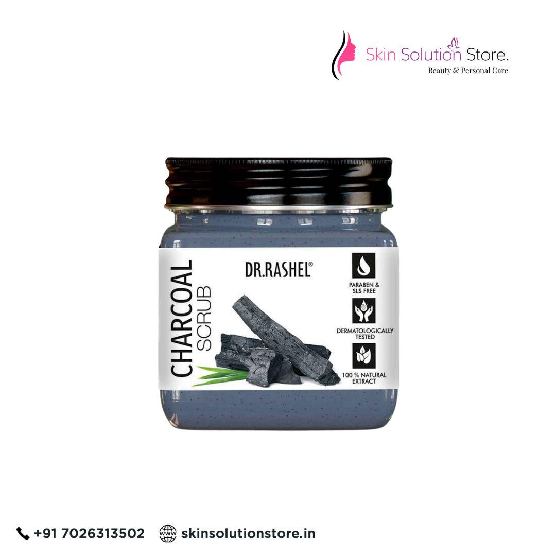 Dr. Rashel Charcoal Scrub – 380ml | Exfoliating, Detoxifying & Pore Care