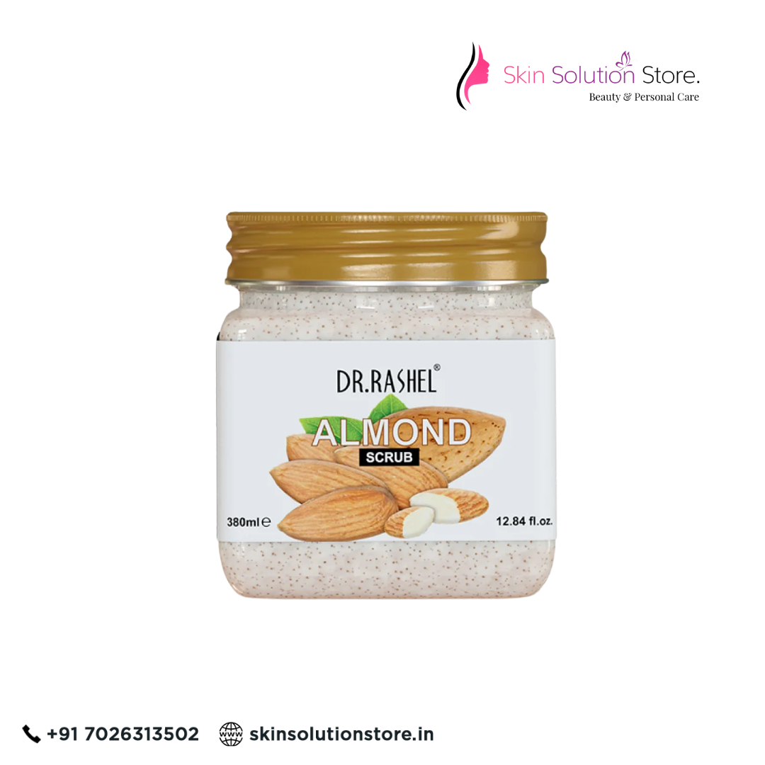 Dr. Rashel Almond Scrub – 380ml | Exfoliating, Nourishing & Soft Glow