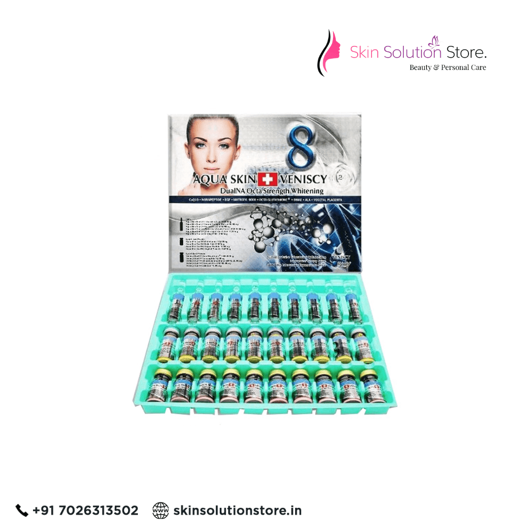 Aqua Skin Veniscy 8 Dual NA Octa Strength Whitening Skin Whitening Glutathione Injection