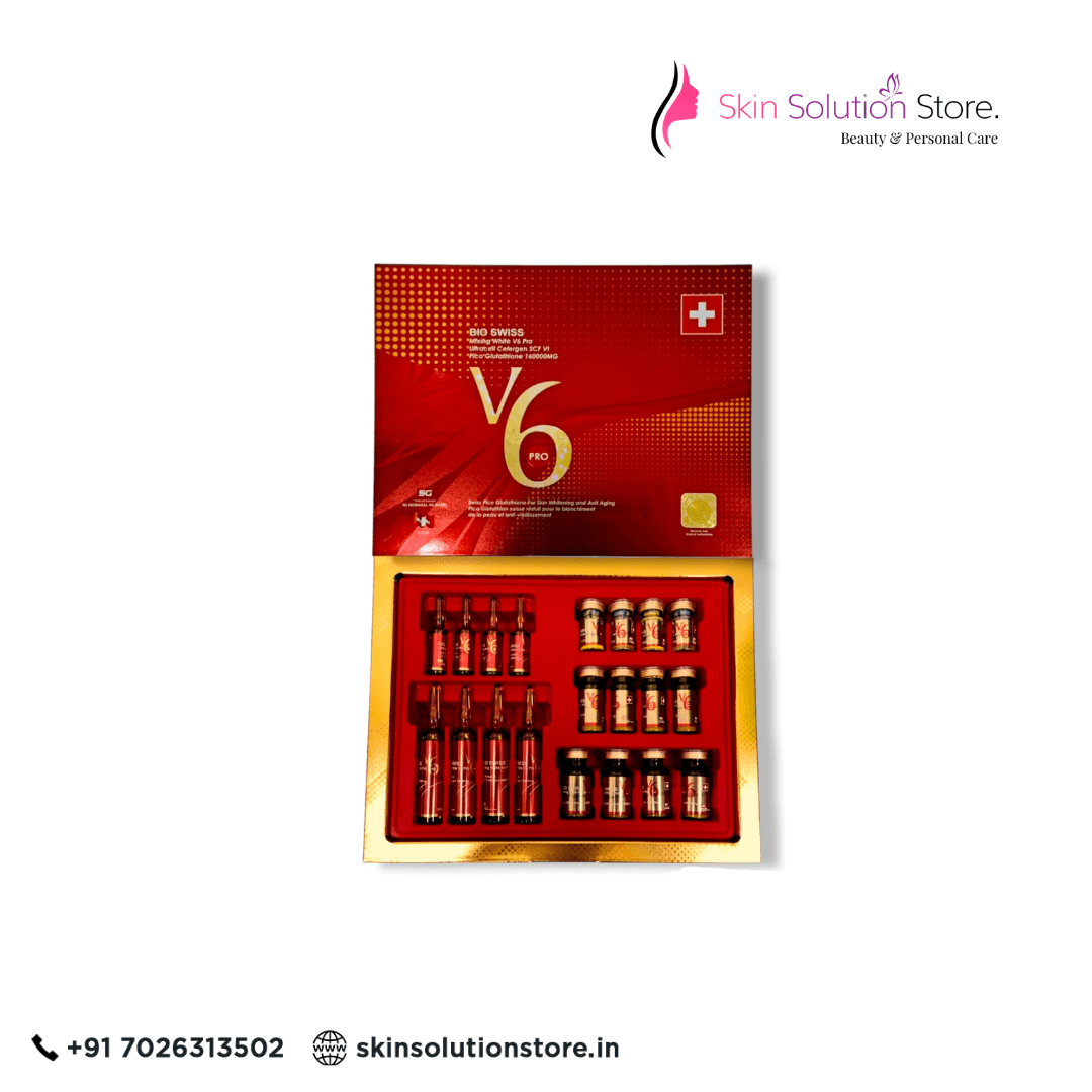 Bio Swiss Mixing White V6 Pro Ultracell Celergen SCF VI Pico Glutathione Skin Whitening Skin Whitening Glutathione Injection