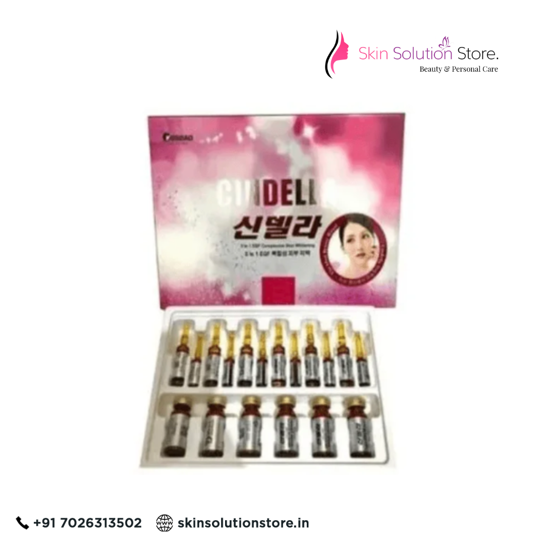 Cindella 5-in-1 EGF Glutathione Skin Whitening Injection – 6 Sessions for Brightening, Anti-Aging & Radiant Skin