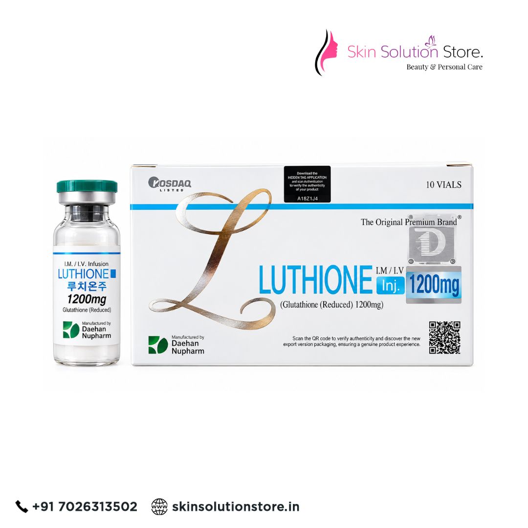 Luthione Glutathione Reduced 1200mg 10 Sessions Skin Whitening Glutathione Injection