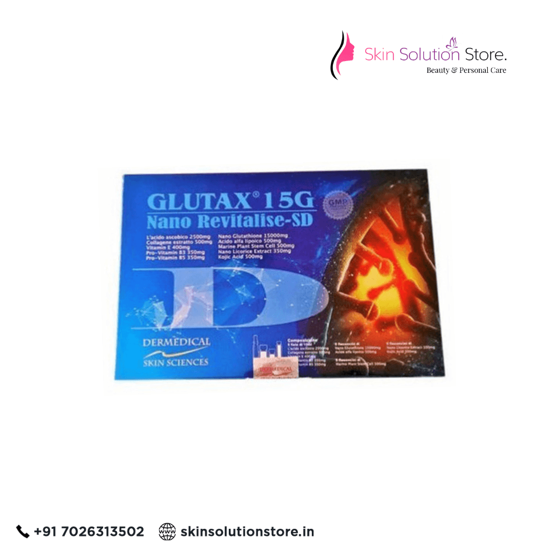 Glutax 15G Nano Revitalise SD Skin Whitening Glutathione Injection