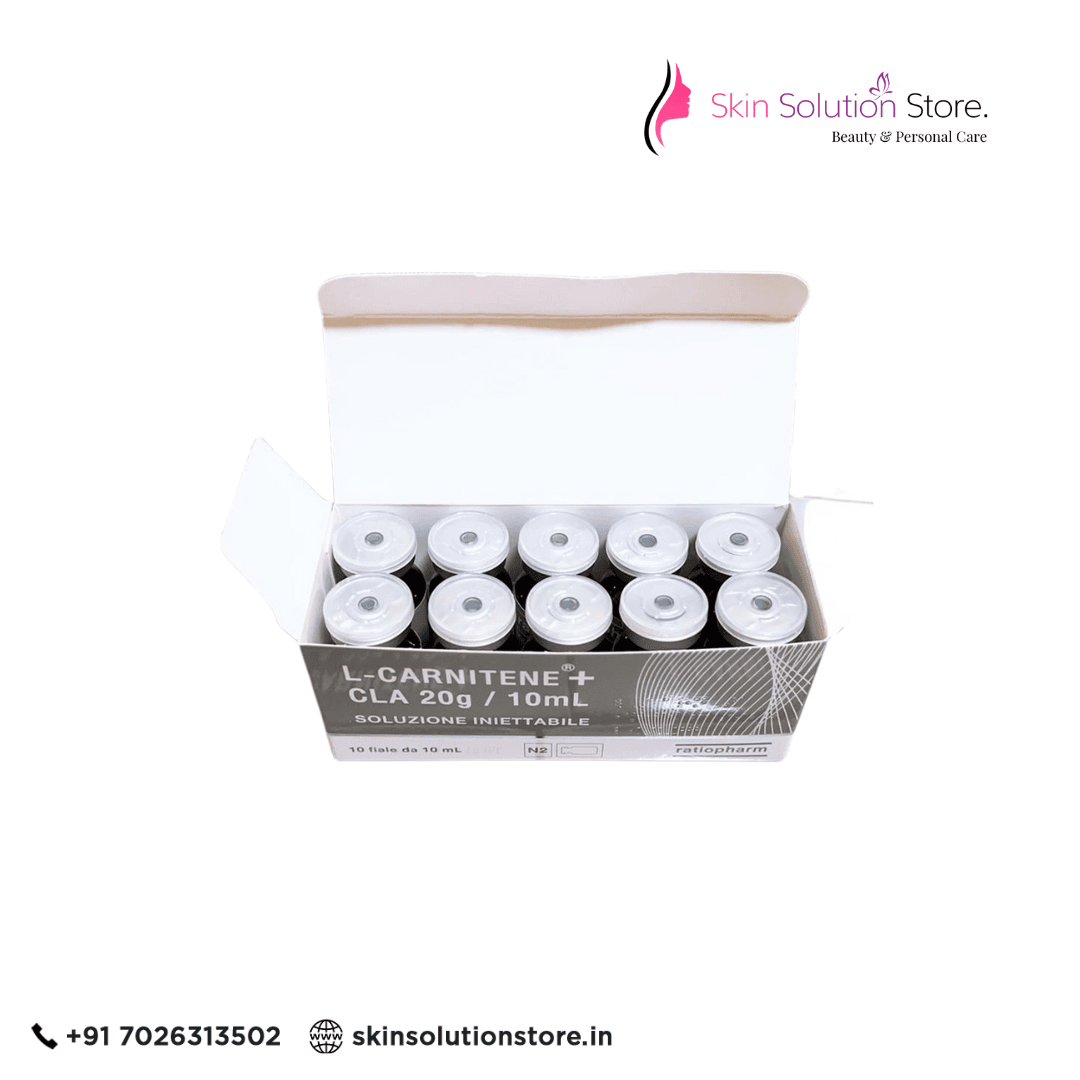 Ratiopharm L Carnitene Plus CLA 20g 10ml Weight Loss Skin Whitening Glutathione Injection