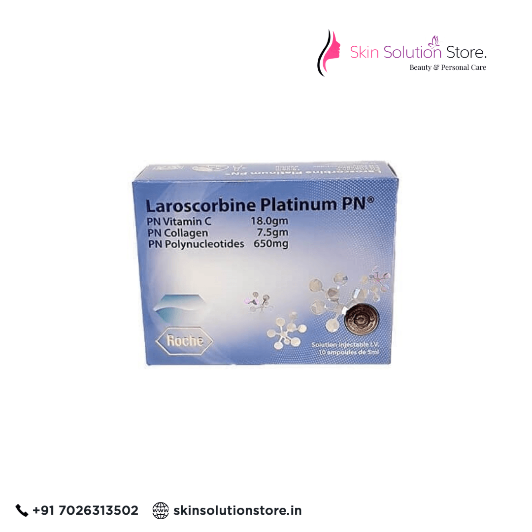 Roche Laroscorbine Platinum PN 18000 Mg Vitamin C And Collagen Skin Whitening Glutathione Injection 10 Sessions
