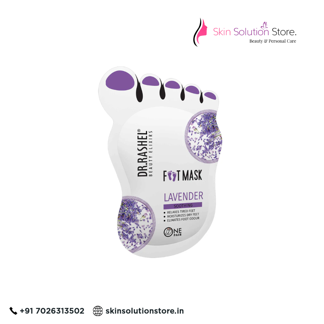 Dr. Rashel Lavender Foot Mask | Soothing, Softening & Relaxing Care