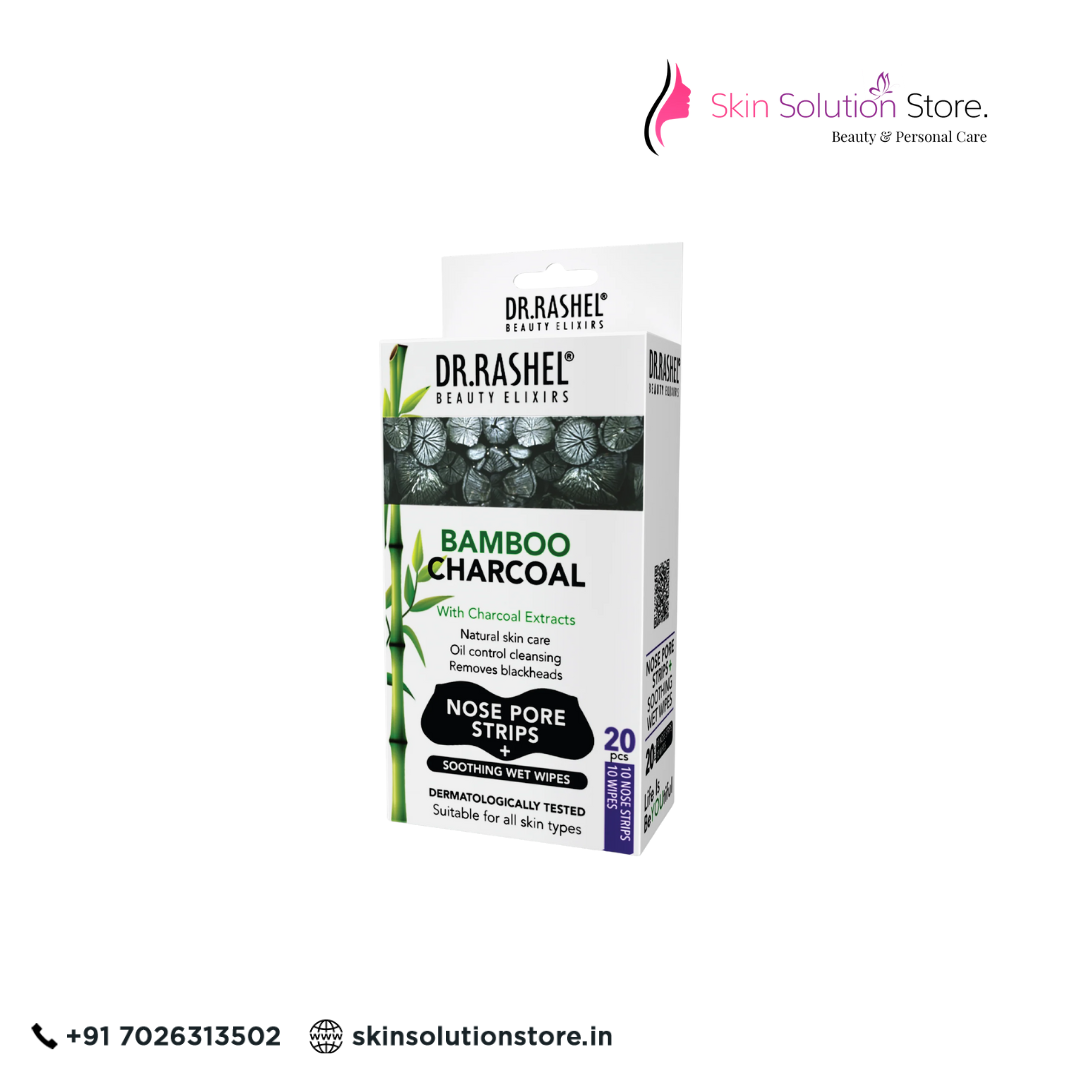 Dr. Rashel Charcoal Nose Strips & Soothing Wet Wipes Combo | Blackhead Care