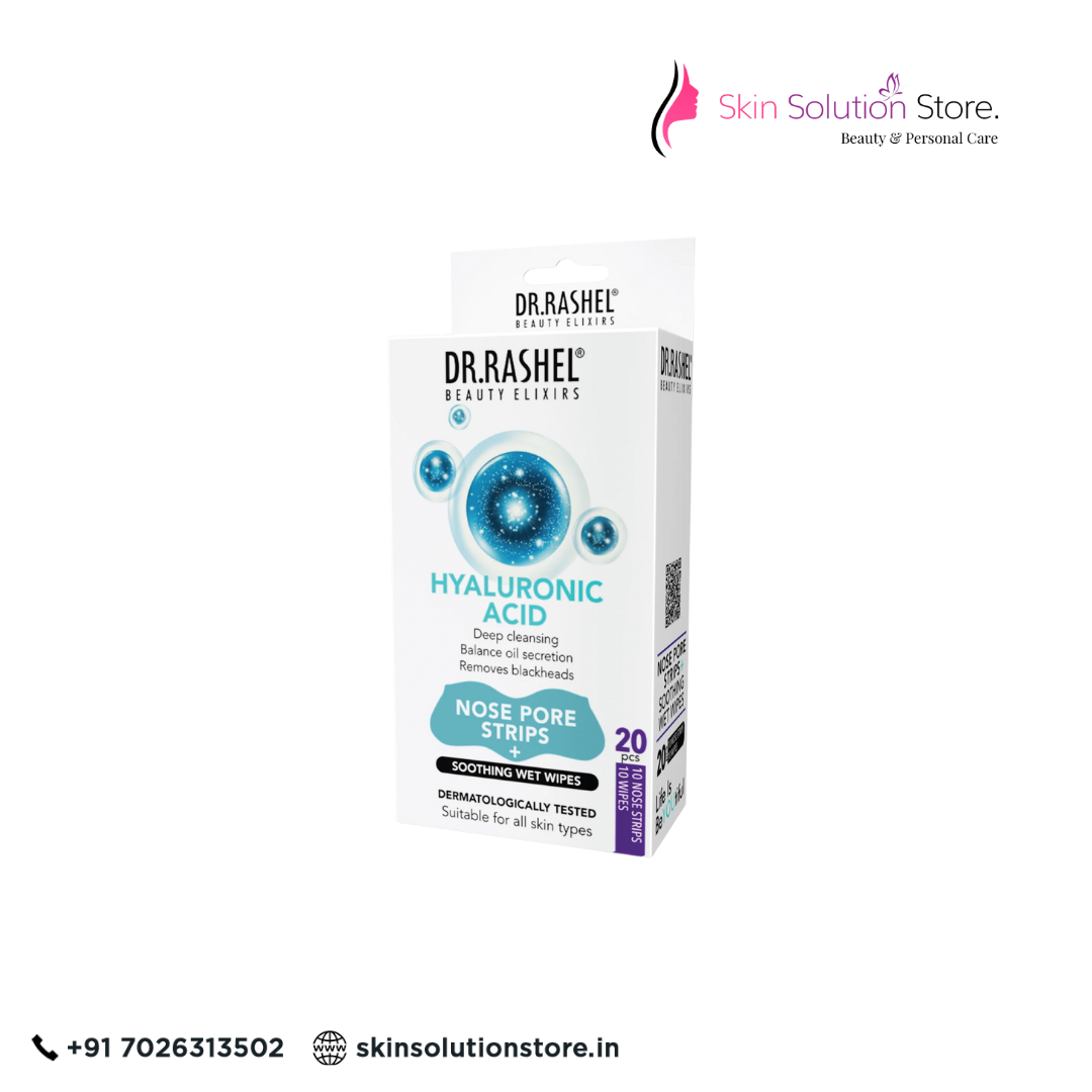 Dr. Rashel Hyaluronic Acid Nose Strips & Wet Wipes Combo – 20pcs | Pore Care