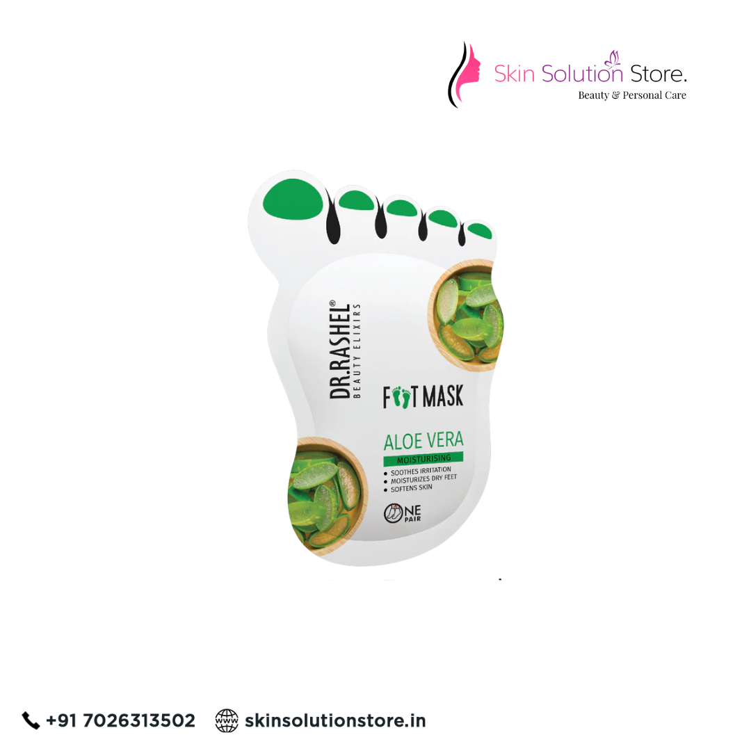 Dr. Rashel Aloe Vera Foot Mask | Hydrating, Softening & Repairing Care