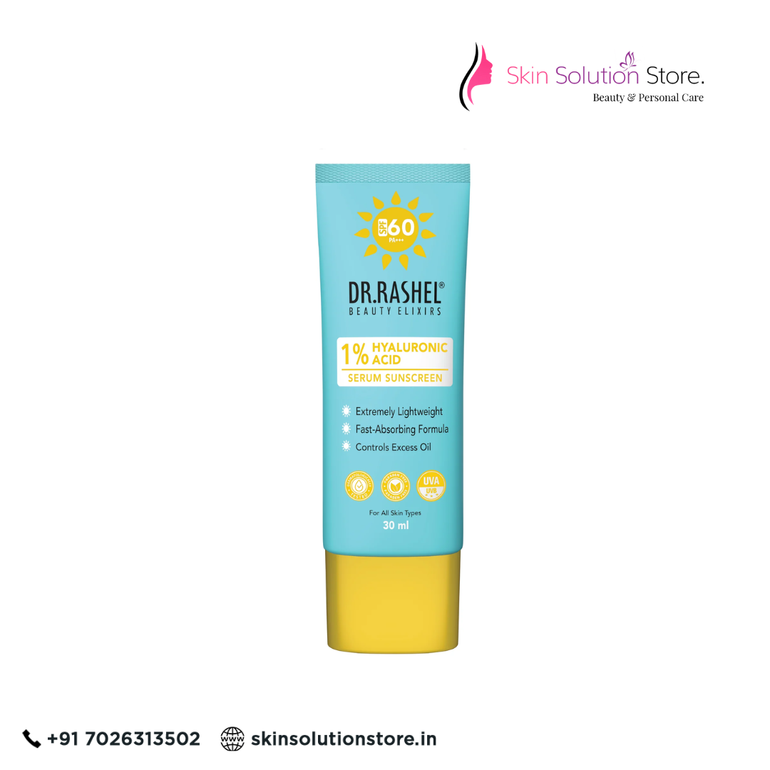 Dr. Rashel Serum Sunscreen SPF 60 with 1% Hyaluronic Acid | Hydrating UV Care