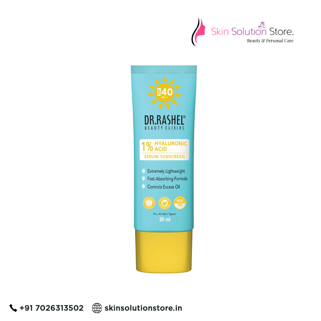 Dr. Rashel Serum Sunscreen SPF 40 with 1% Hyaluronic Acid | Hydrating UV Care