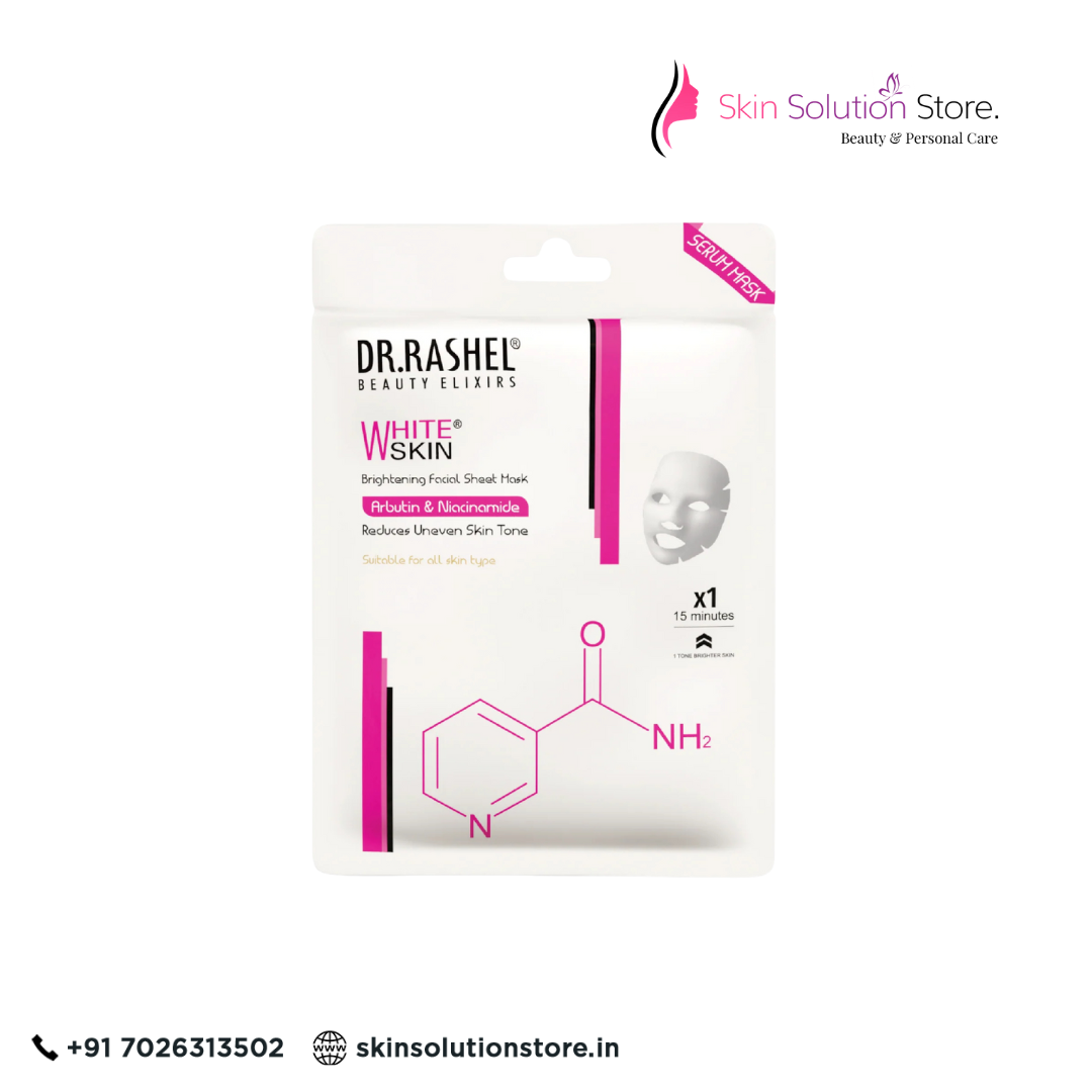 Dr. Rashel White Skin Sheet Mask with Serum – Pack of 2 | Brightening Care