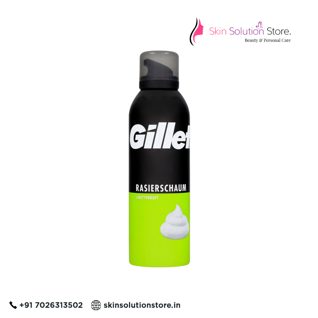 Gillette Shaving Foam Lime Scent – Smooth & Refreshing Shave | 200ml