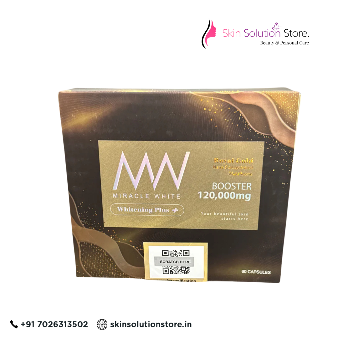 Miracle White 120,000mg Booster Whitening Plus+ Capsules | Nano Glutat Skin Solution Store Miracle White 120,000mg Booster Whitening Plus+ Capsules | Nano Glutat Skin Solution Store