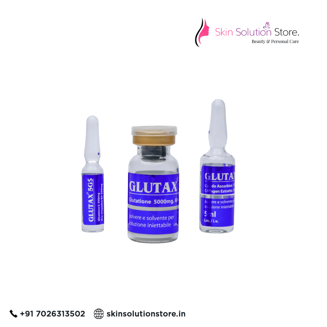 Glutax 5GS Micro 5000 MG Glutathione Skin Whitening Skin Whitening Glutathione Injections -1 Session - Italy