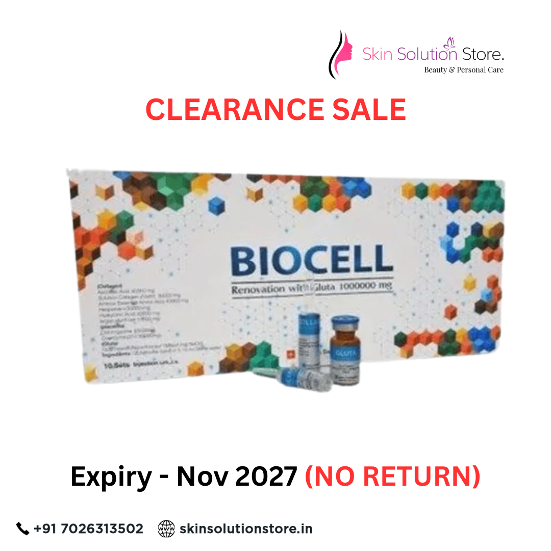 Biocell Renovation With Gluta 1000000mg Glutathione Skin Whitening Skin Whitening Glutathione Injection Clearance Sale | Expiry: Nov 2027