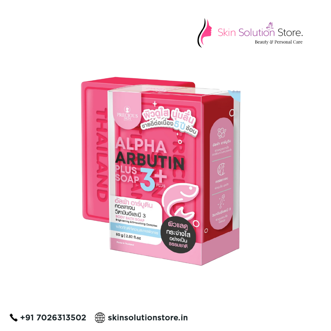 Precious Skin Alpha Arbutin Plus Soap 3+ | Brightening Body Bath Soap