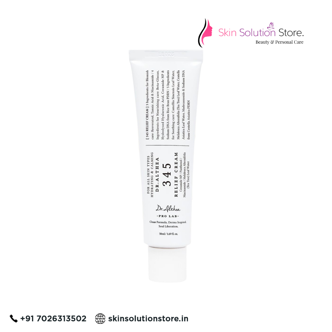Dr.Althea 345 Relief Cream 50ml | Non-Comedogenic Moisturizer for Acne-Prone & Sensitive Skin