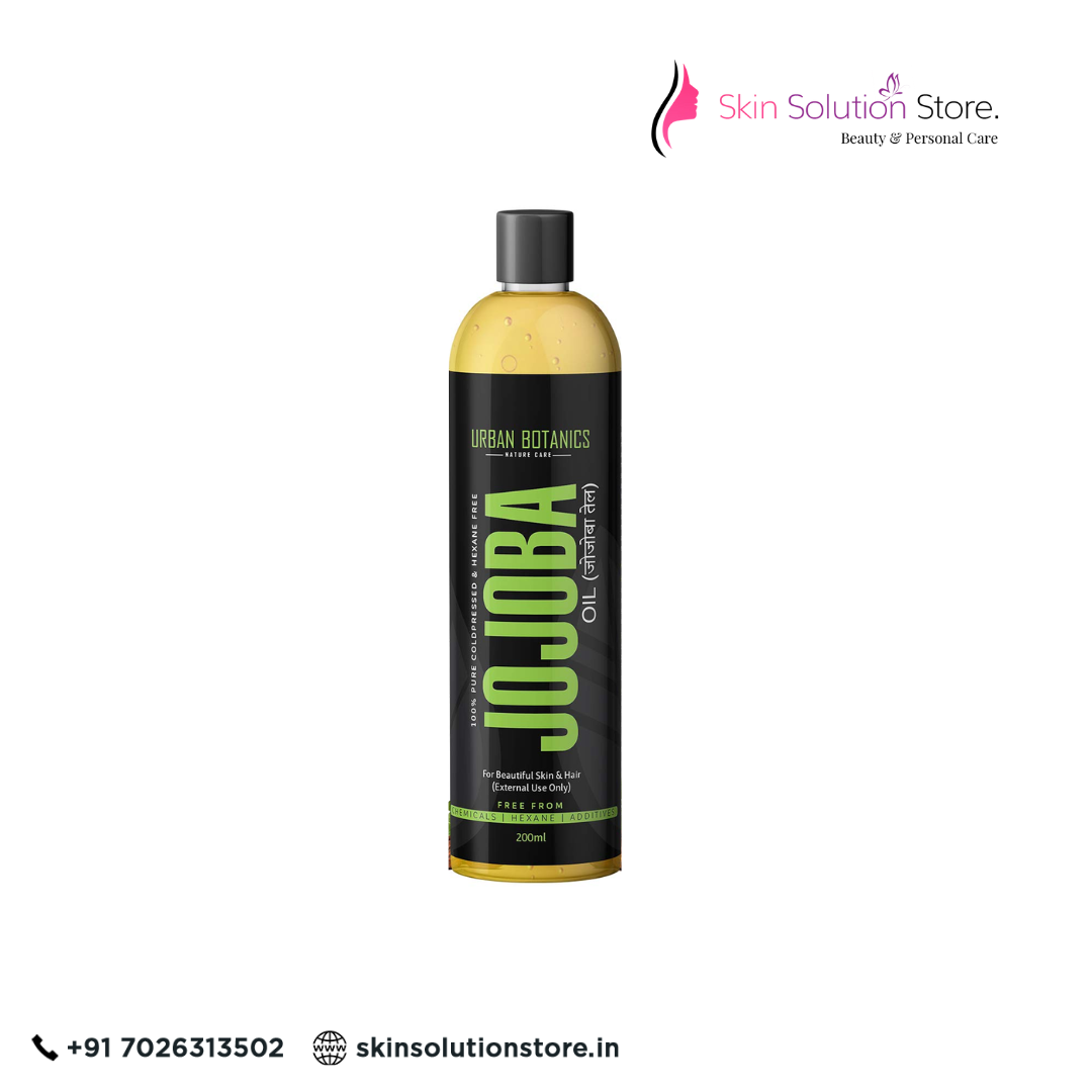 Urban Botanics 100% Pure Cold Pressed Jojoba Oil – For Healthy Hair, Glowing Skin & Deep Hydration (200ml)