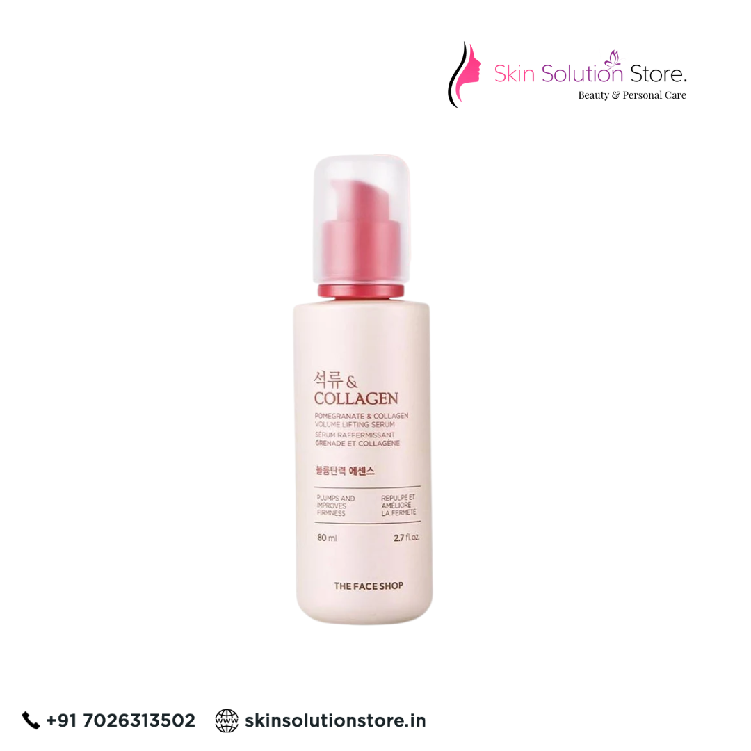 The Face Shop Collagen & Pomegranate Volume Lifting Serum 80ml | Hydrating Firming Serum