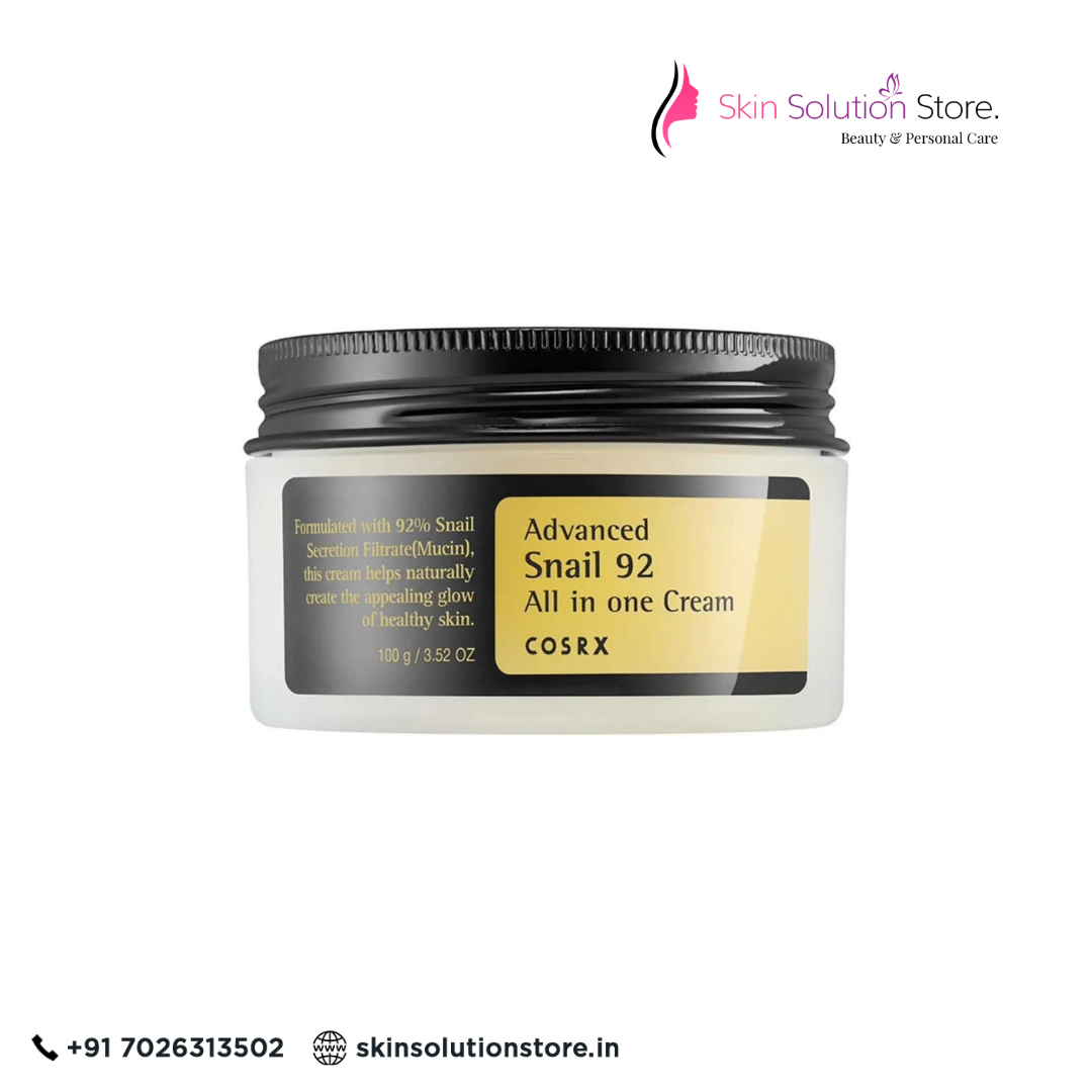 COSRX Advanced Snail 92 All In One Cream 100g | Repairing & Hydrating Moisturizer for Glowing Skin
