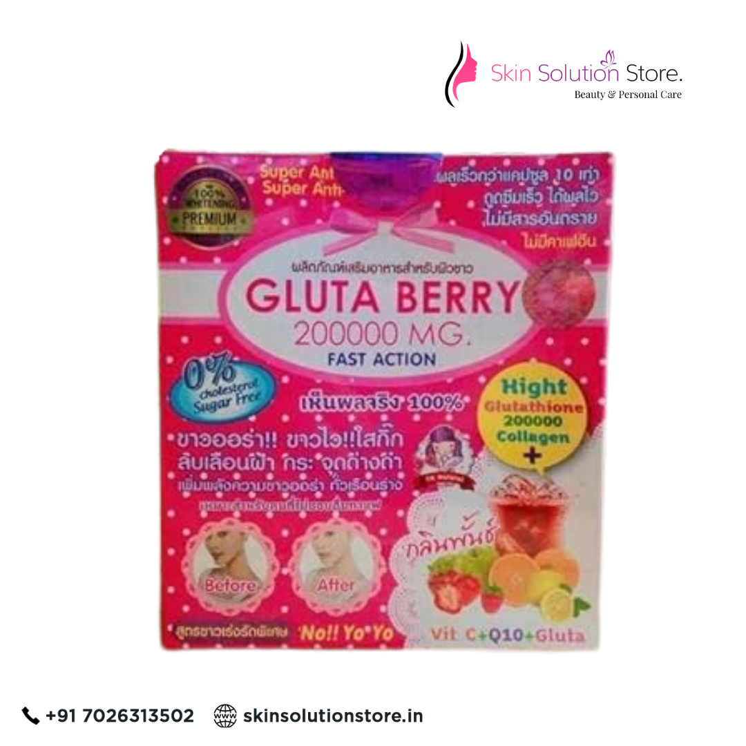 Gluta Berry 200000mg Fast Action Whitening Supplement | Skin Brightening Formula