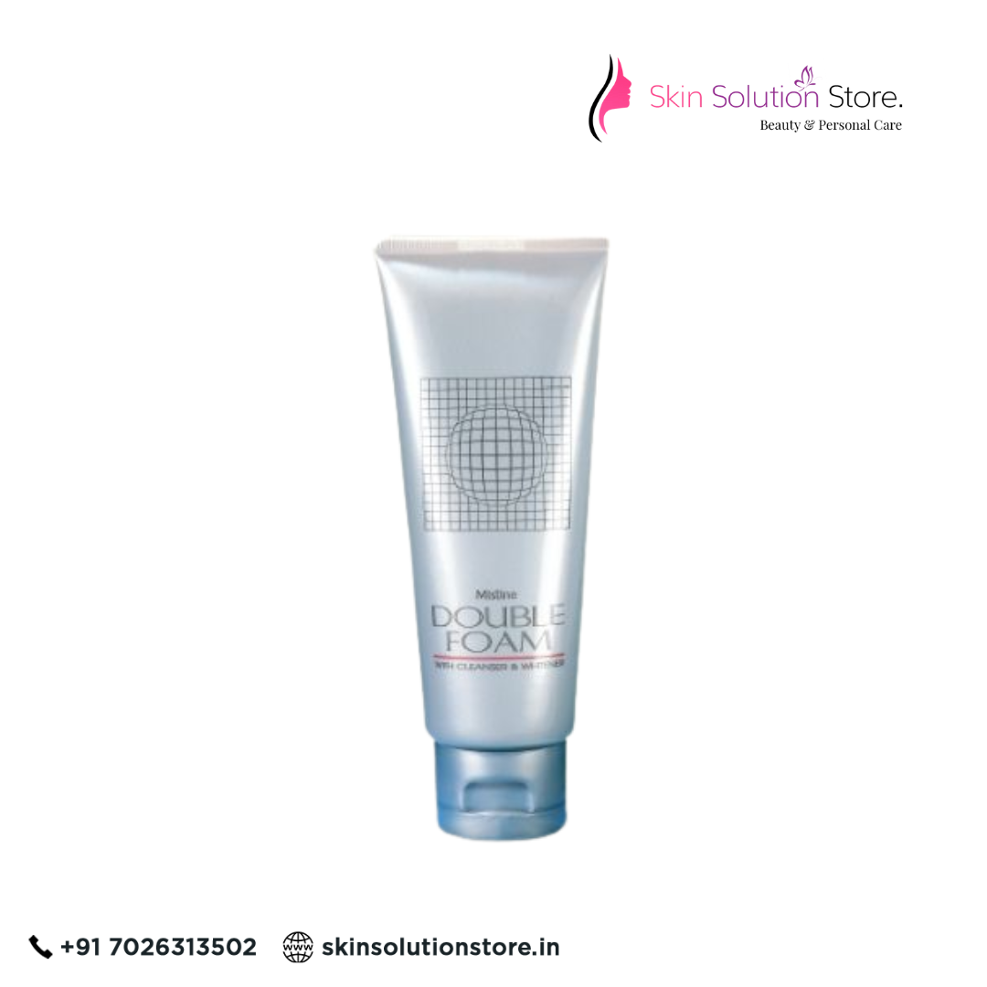 Mistine Double Foam Facial Cleanser | Deep Cleansing & Brightening Face Wash