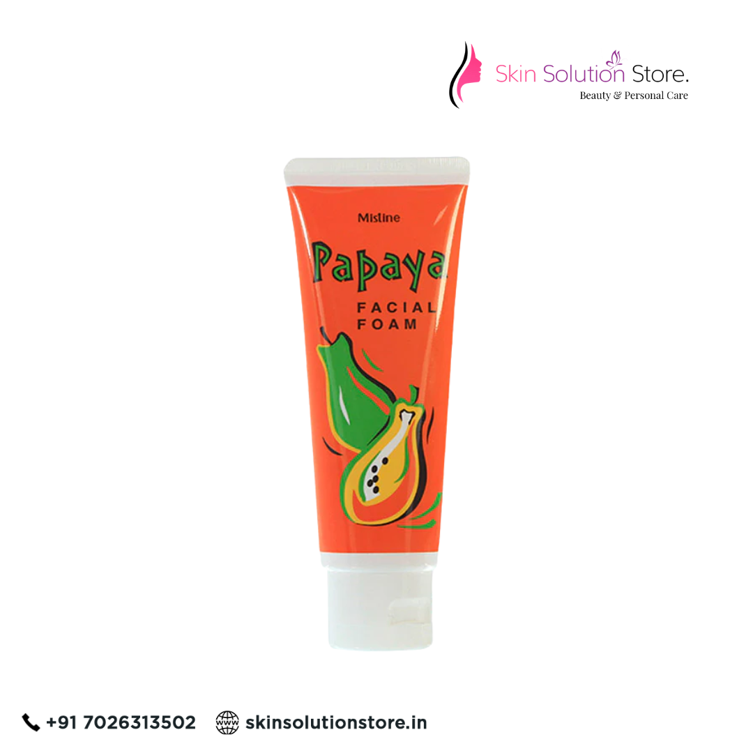 Mistine Papaya Facial Foam | Brightening Deep Cleansing Face Wash