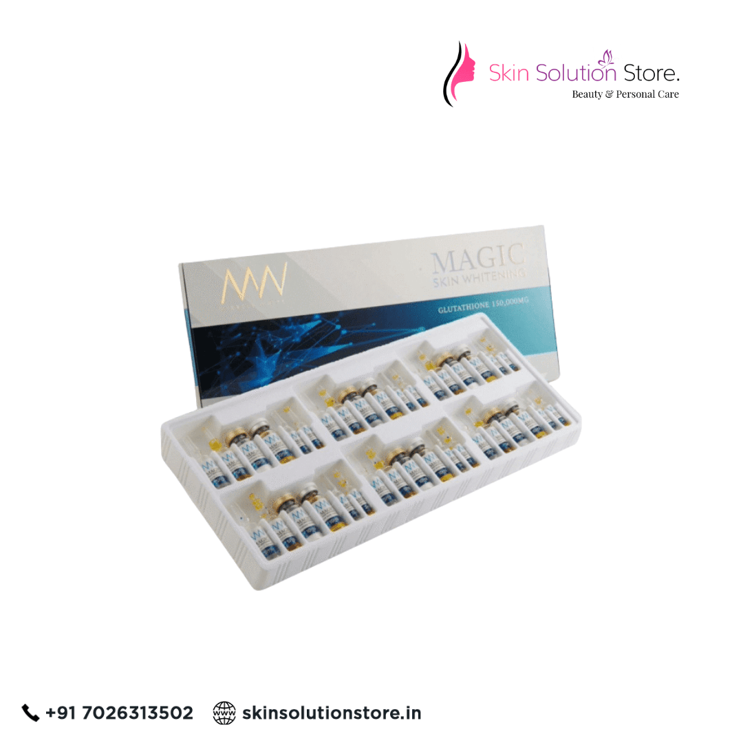Miracle White Magic 150000mg Glutathione Skin Whitening Skin Whitening Glutathione Injection - 6 Session - Switzerland