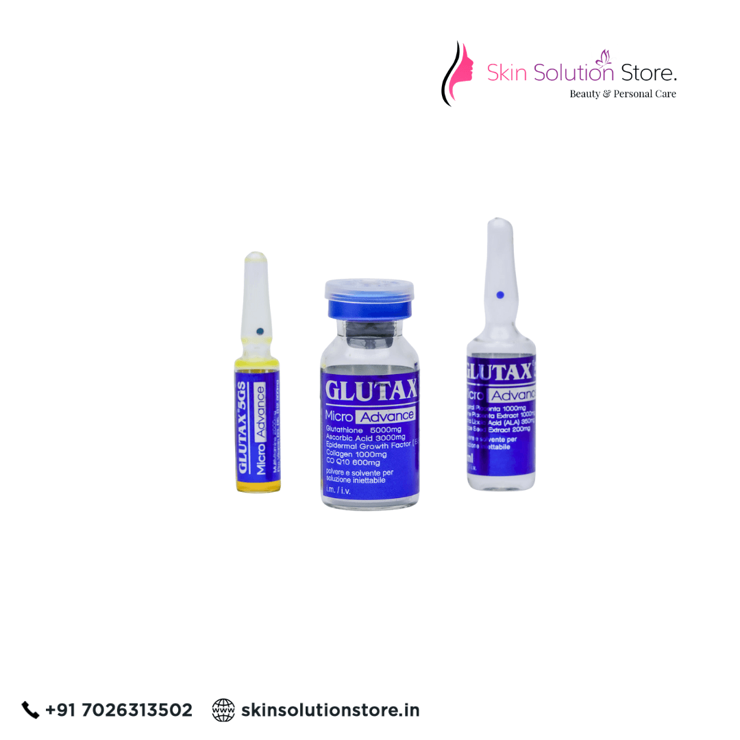 Glutax 5gs Micro Advance Glutathione Skin Whitening Skin Whitening Glutathione Injections -1 Session - Italy