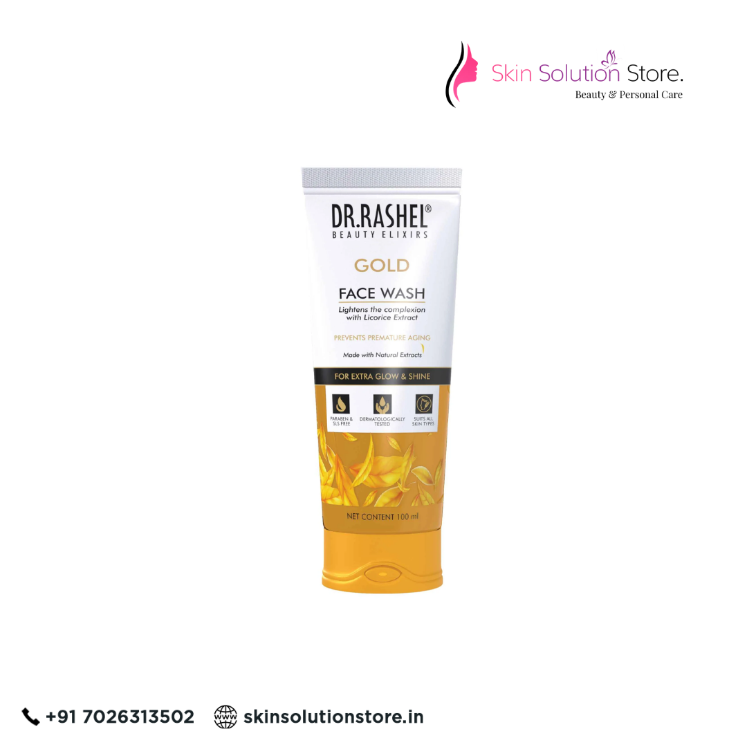 Dr. Rashel Gold Face Wash – 100ml | Brightening, Firming & Radiant Glow