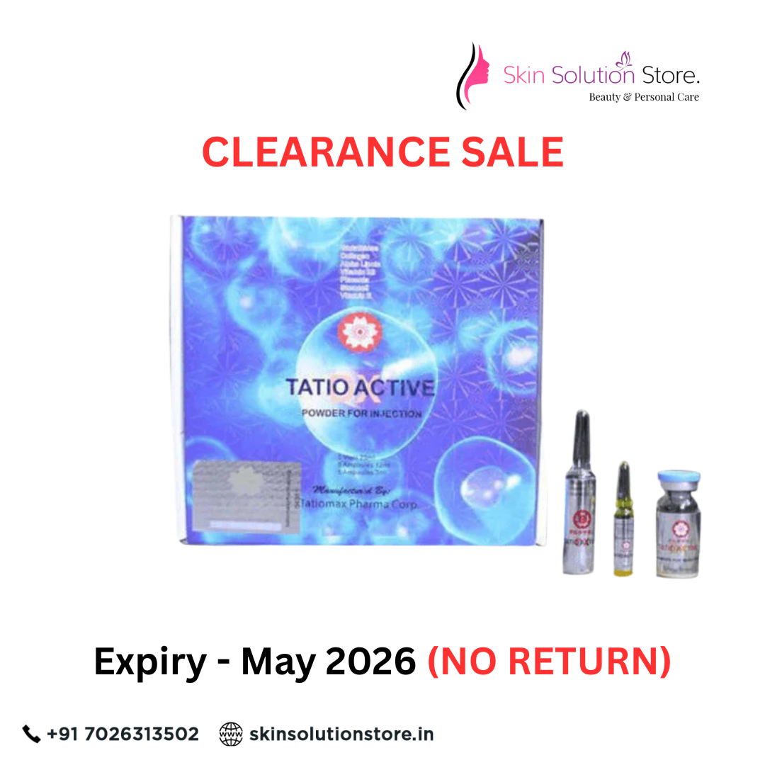 Tatio Active DX 12g Glutathione 5 Sessions Skin Whitening Injection Clearance Sale | Expiry: May 2026