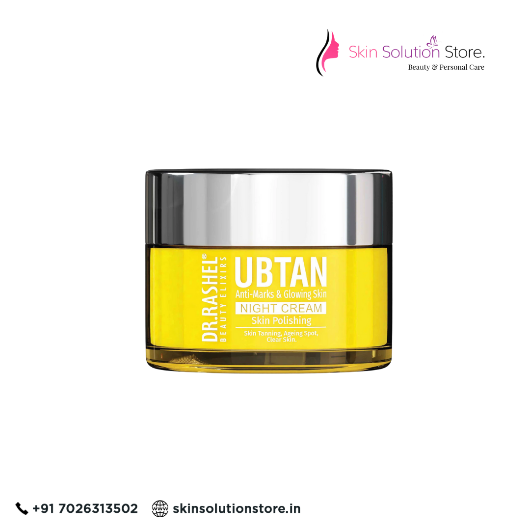 Dr. Rashel Ubtan Night Cream – 50gm | Brightening, Repairing & Natural Glow